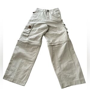 Vintage Bugle Boy Cargo Convertible Pants 16 teen's 90s Y2K Skate Beach Hiking‎